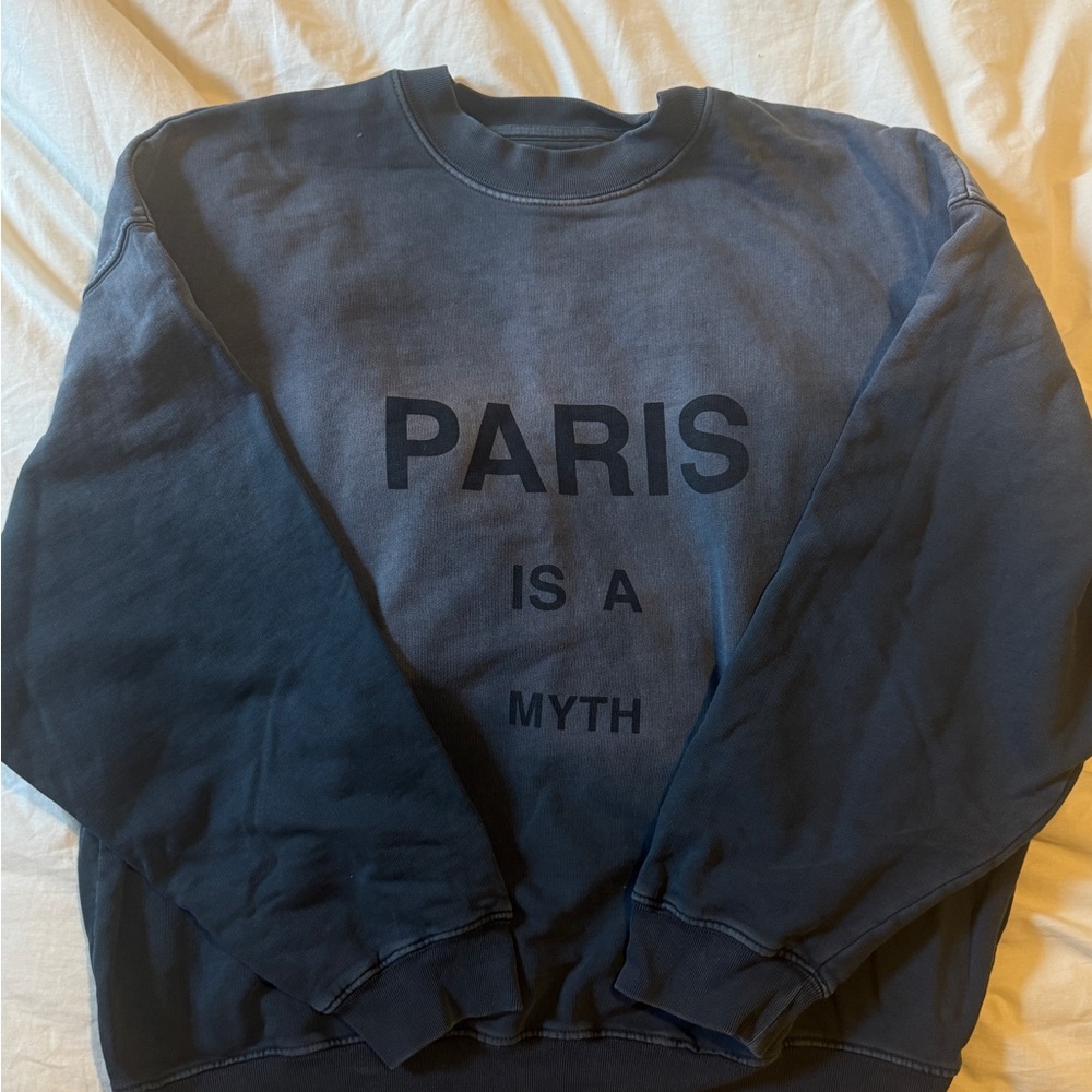*SUMMER CLOSET SALE** Anine Bing Navy Paris Myth Sweatshirt